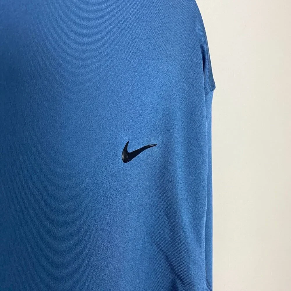 Nike Golf Tour Premium Polo Shirt 483612-458 Long Sleeve Blue Mens XL Dri Fit